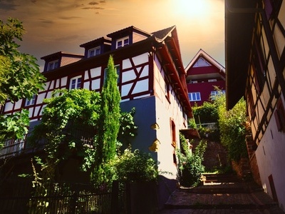 Romantische Gasse in Herbolzheim  Stadt Herbolzheim